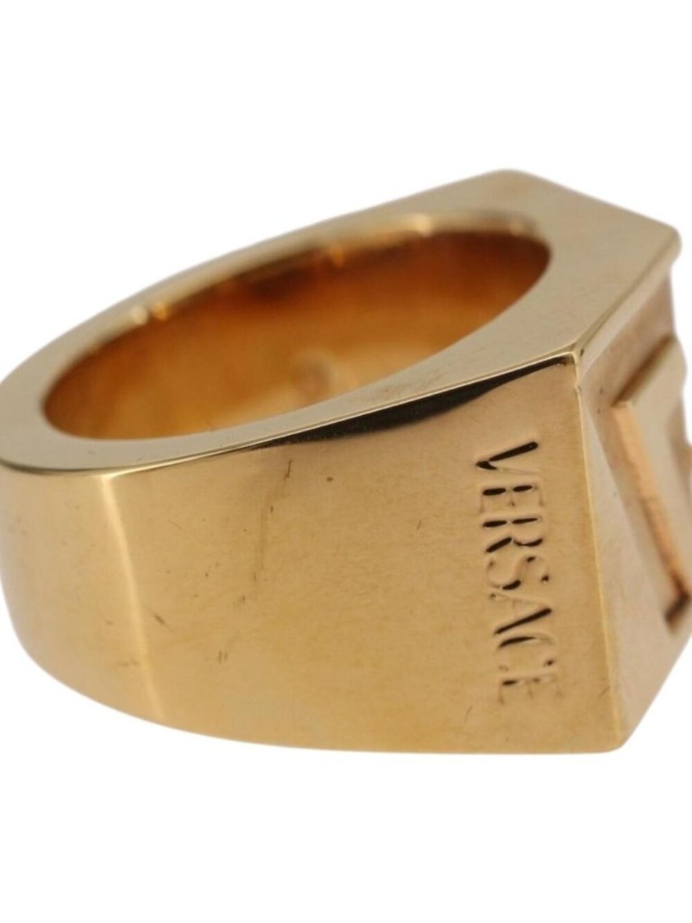 VERSACE Ring Metal Gold Tone - Picture 4 of 10